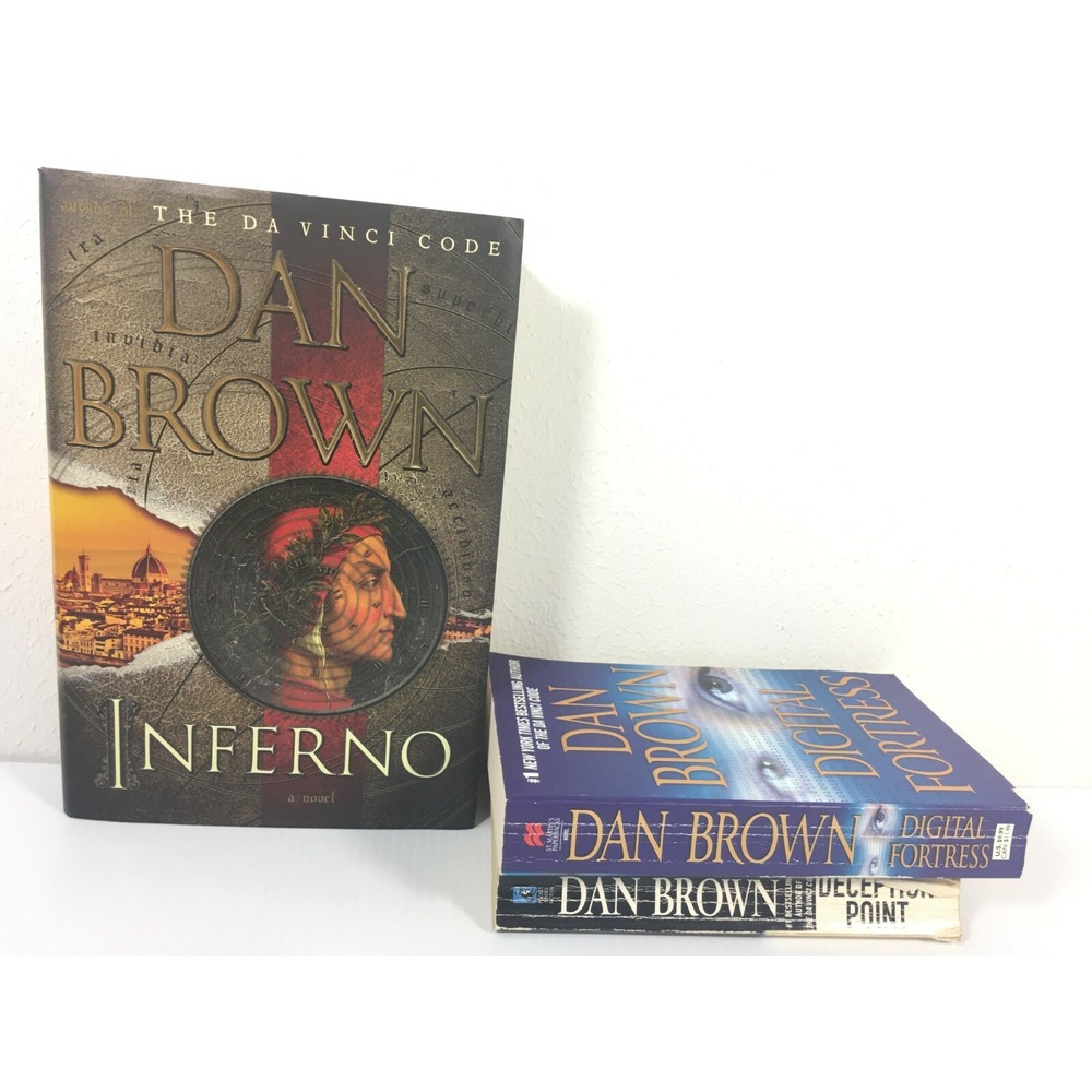 Dan Brown‎ Thriller Suspense Lot Robert Langdon Inferno 1st ed